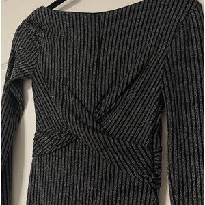 Ardene Black Sparkle Mini Dress